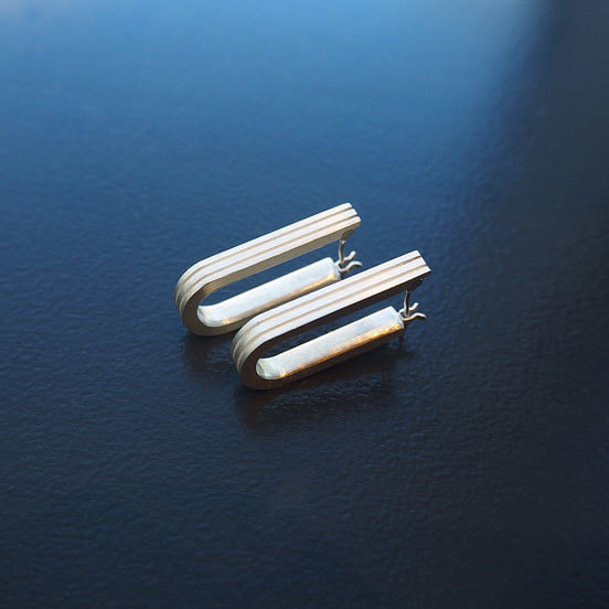 Parallel lines earring